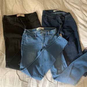 LOT of (3) Hollister Skinny Jean Leggings